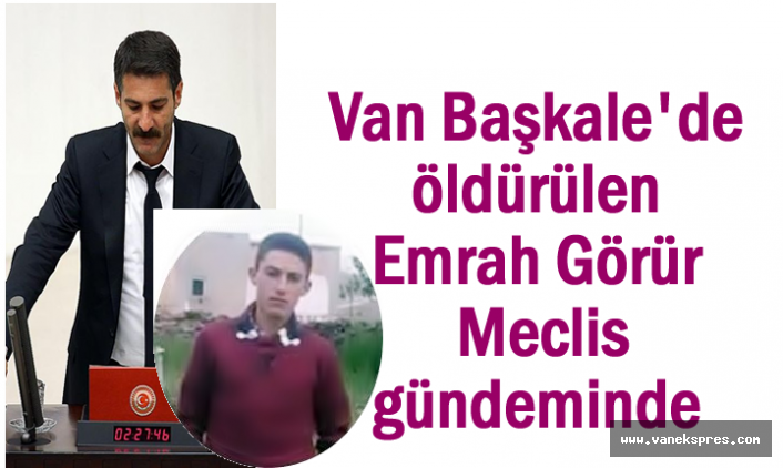 Başkale de Öldürülen Genç Meclis Gündeminde Van Ekspres Van Haber