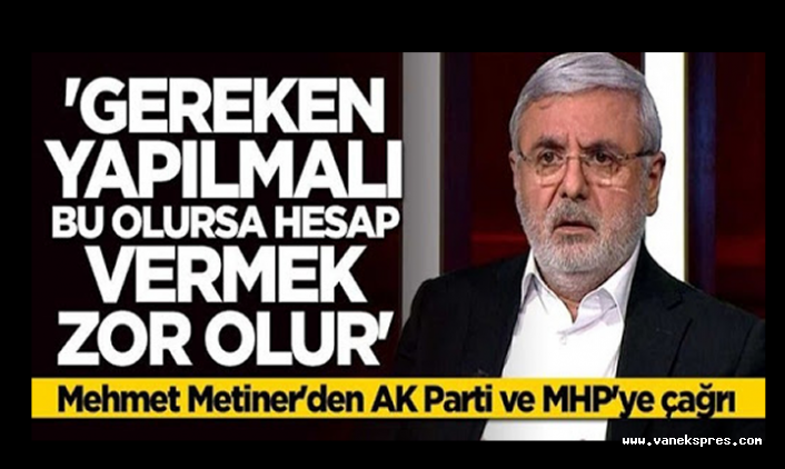 Mehmet Metiner Den A R Gereken Yap Lmal Van Ekspres Van Haber