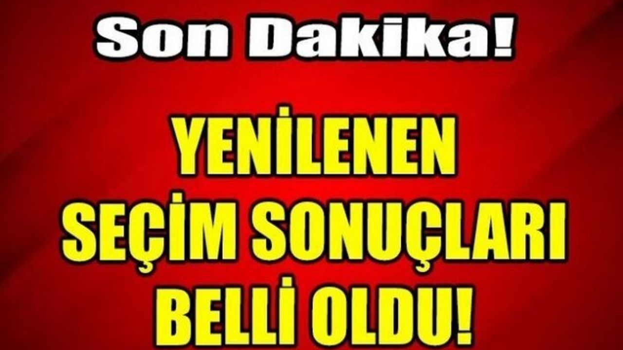Iğdır'da yenilenen seçimin sonuçları açıklandı