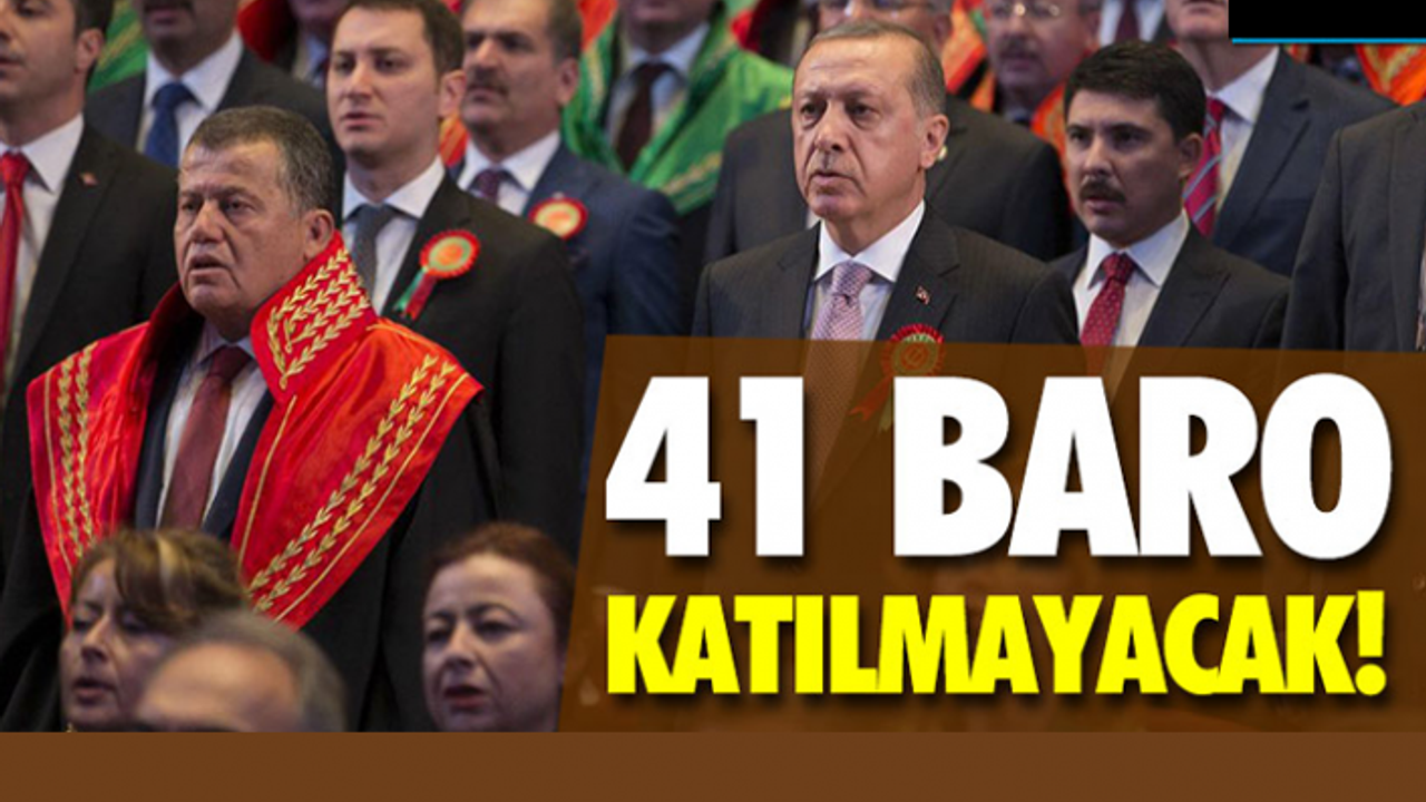 41 baro Saray davetine katılmama kararı aldı