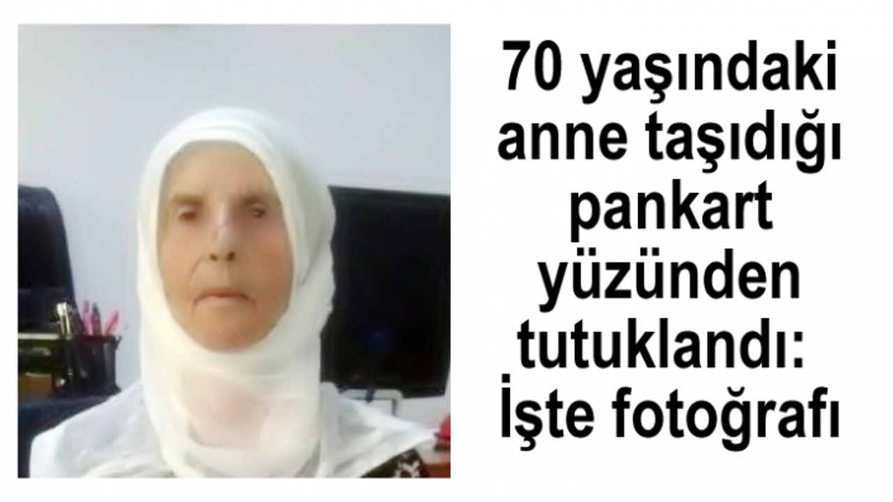 70 Yaşındaki Kadın O Pankart Yüzünden Tutuklandı
