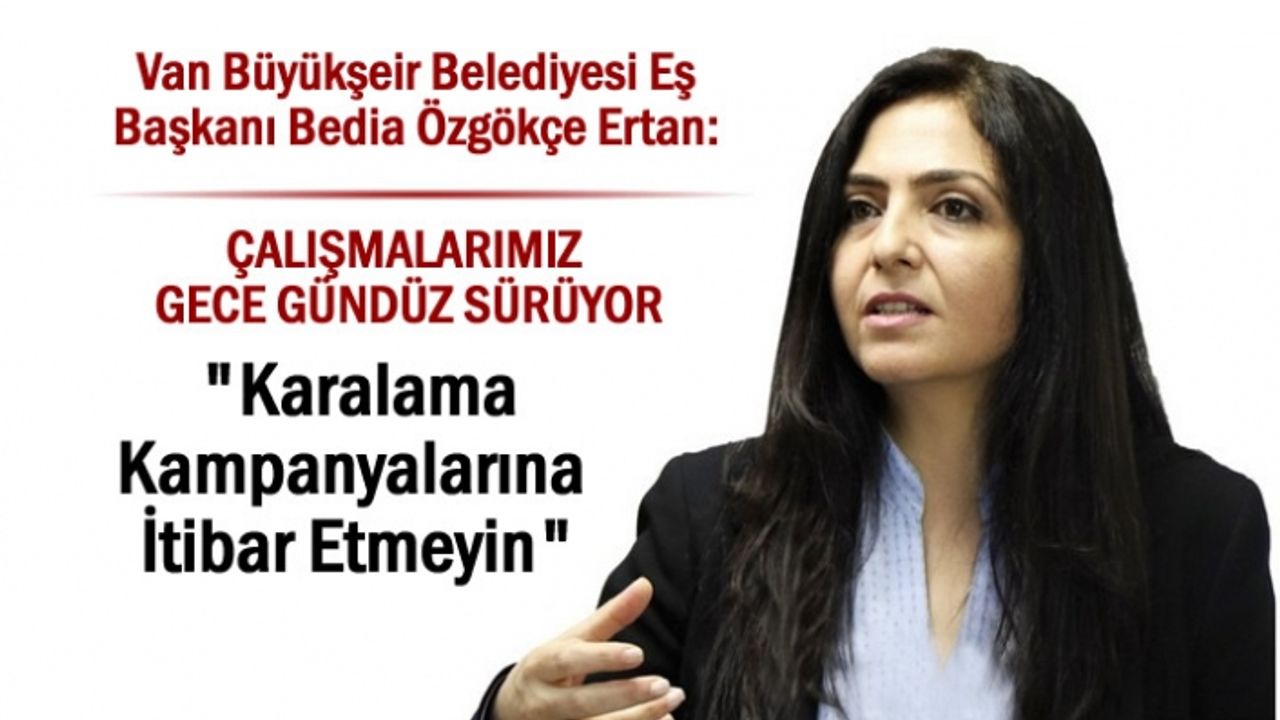 Eş Başkan: "Karalama Kampanyalarına İtibar Etmeyin"