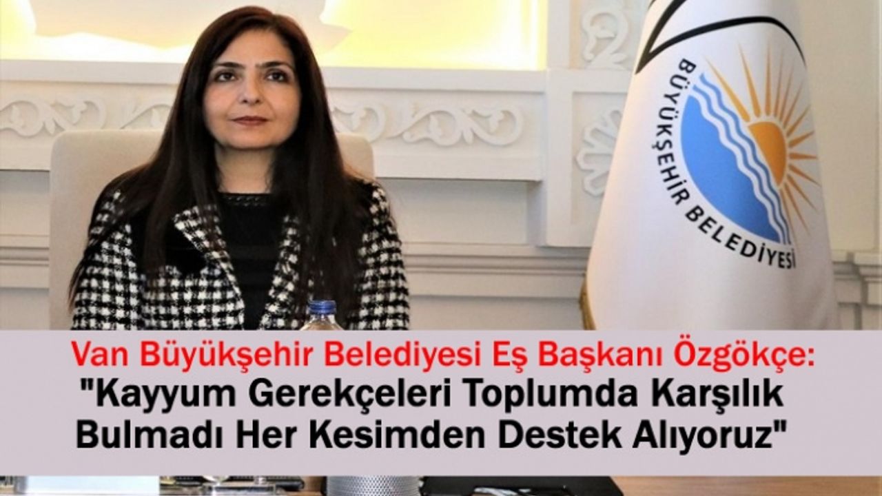 Özgökçe "Kayyum Gerekçeleri Toplumda Karşılık Bulmadı'