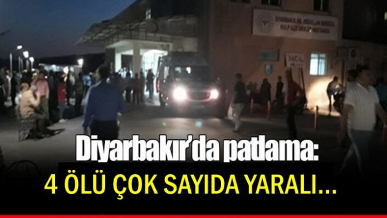 Diyarbakır'da Patlama Çok Sayıda Ölü ve Yaralı