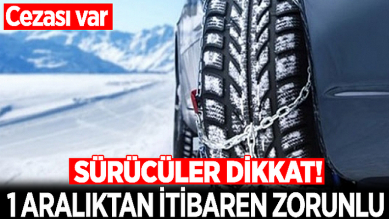 1 Aralık'tan itibaren zorunlu! Cezası var...
