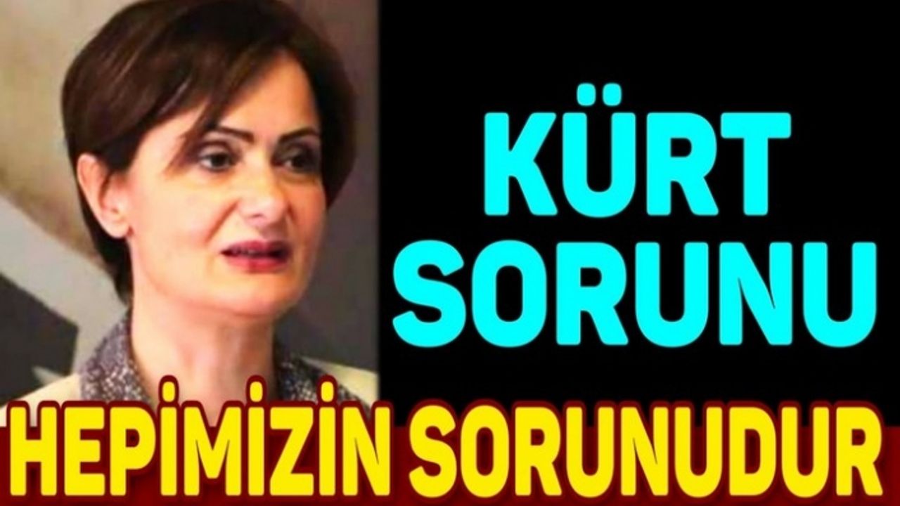 CHP'li Kaftancıoğlu: Kürt Sorunu Hepimizin Sorunudur