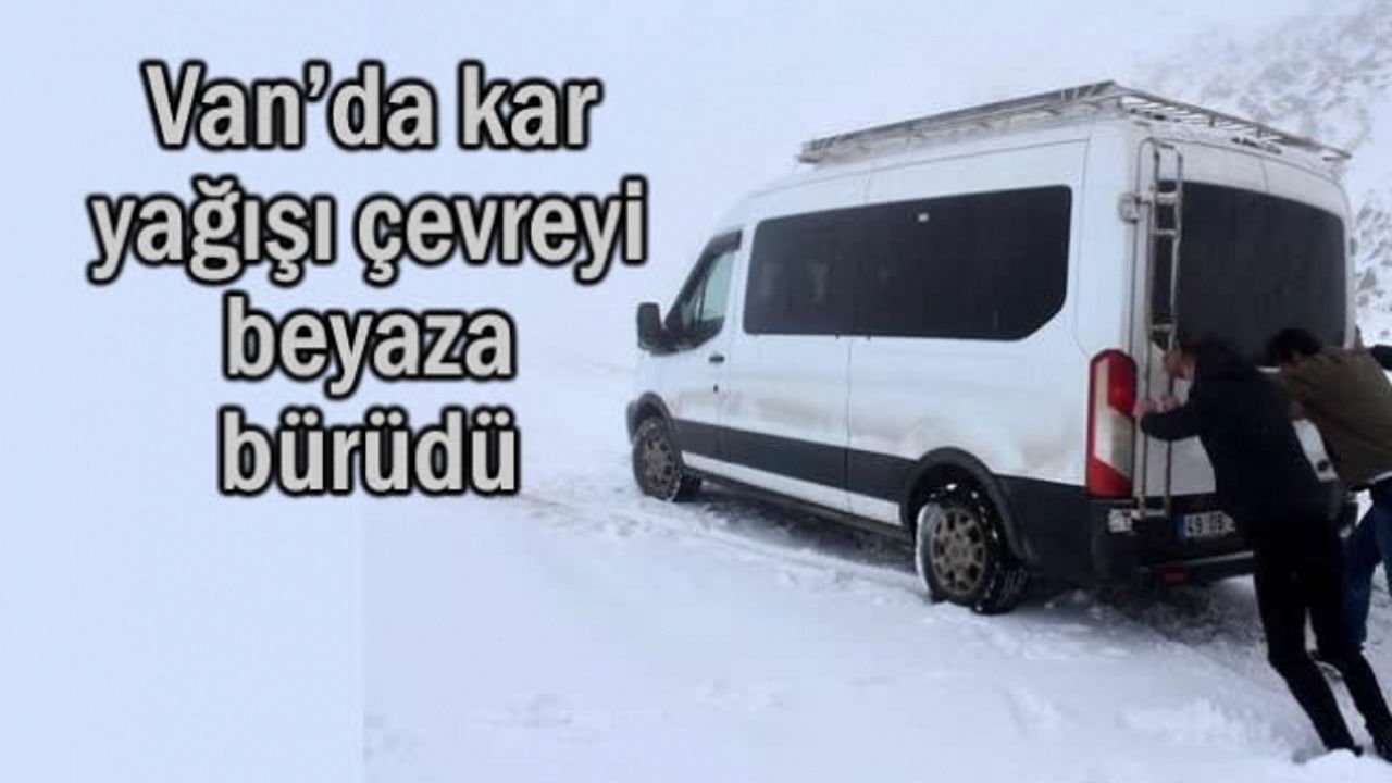 Van ve Hakkari'ye mevsimin ilk karı yağdı