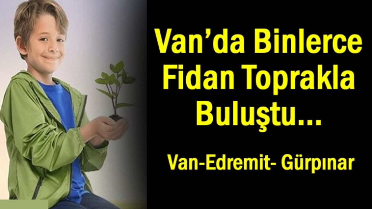 Van’da 70 bin fidan toprakla buluştu
