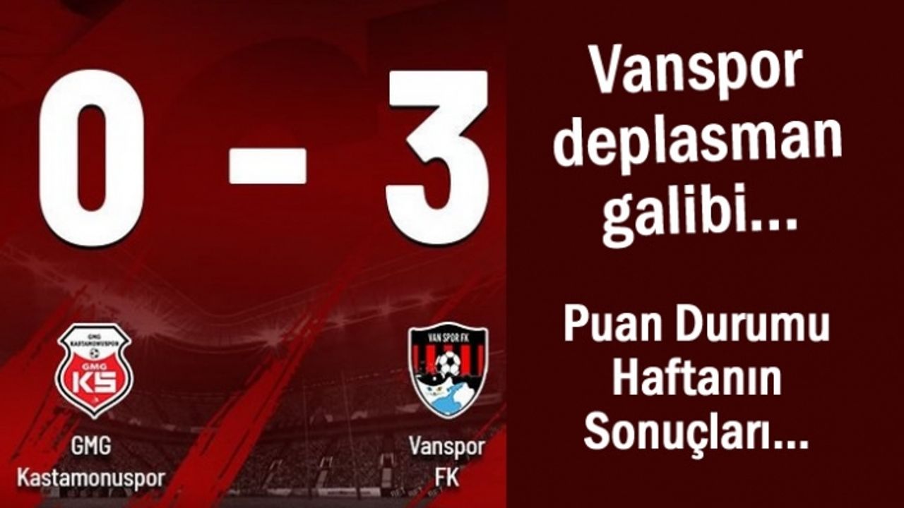 Vanspor Deplasmanda 3 Puan Aldı