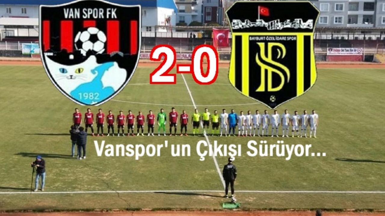 Vanspor’un Çıkışı Sürüyor 2-0