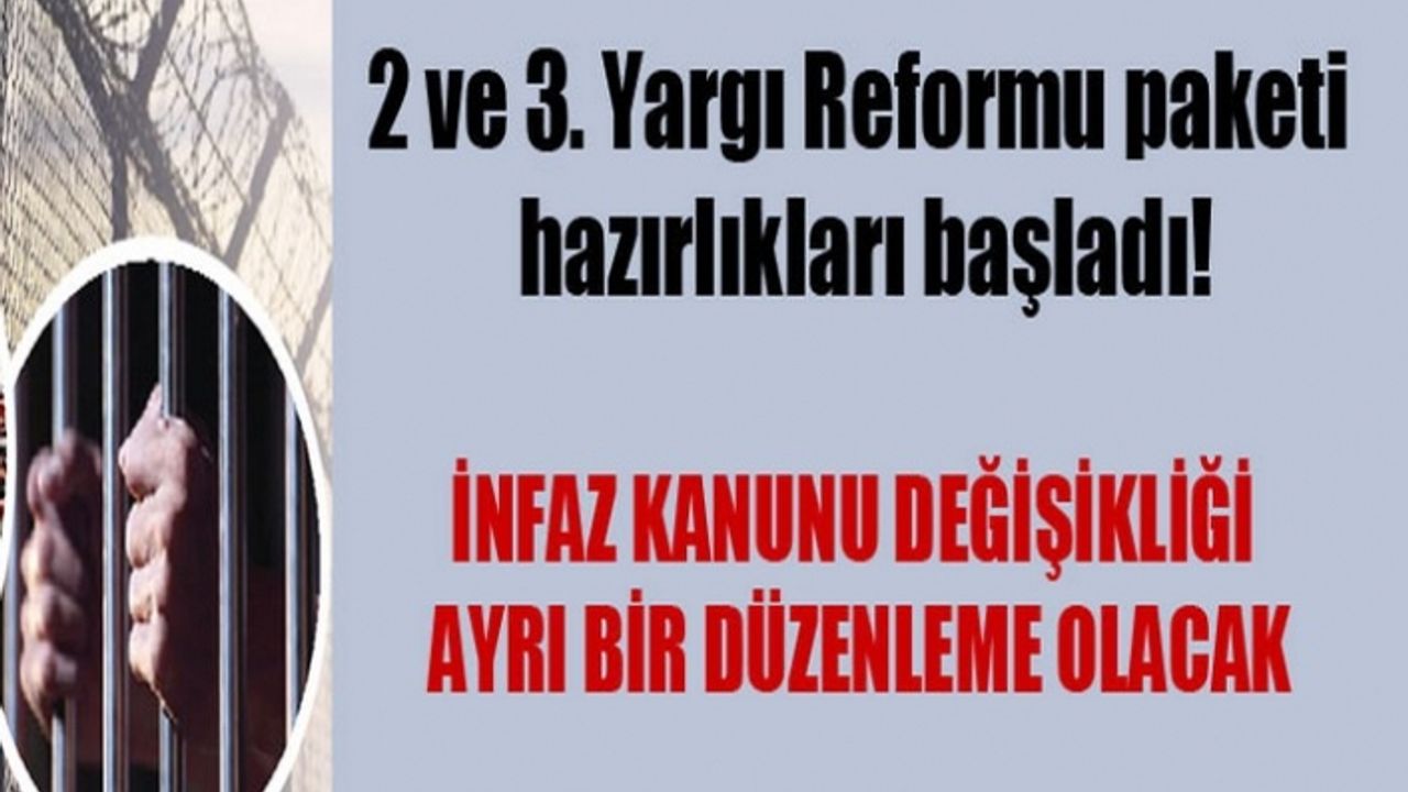 Yeni Yargı Reformu paketi hazırlıkları başladı