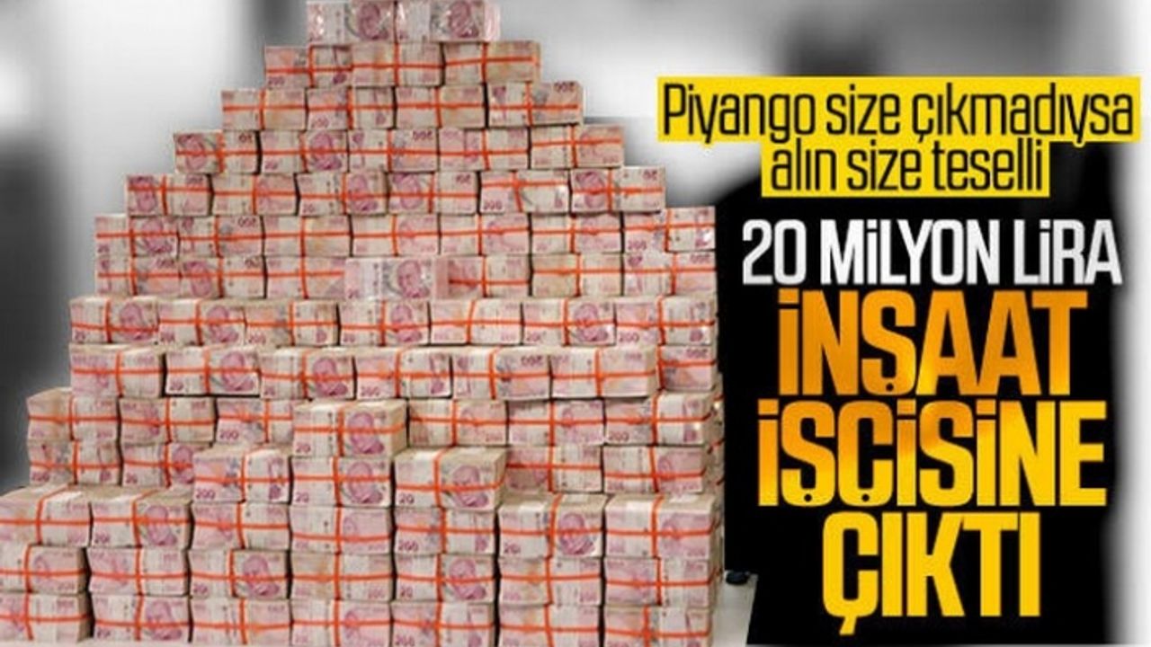 Milli Piyango Kazanan İnşaat İşçisi Parasını Aldı