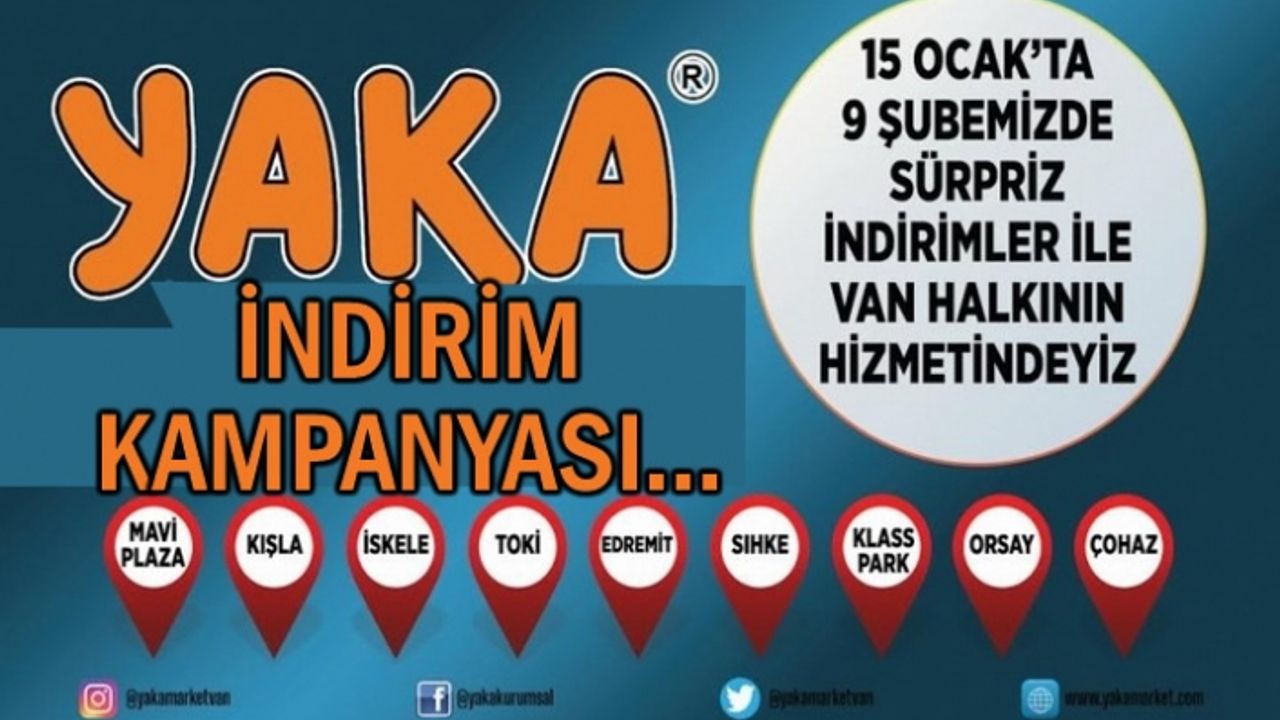 Yaka Marketler Zincirinden İndirim Kampanyası