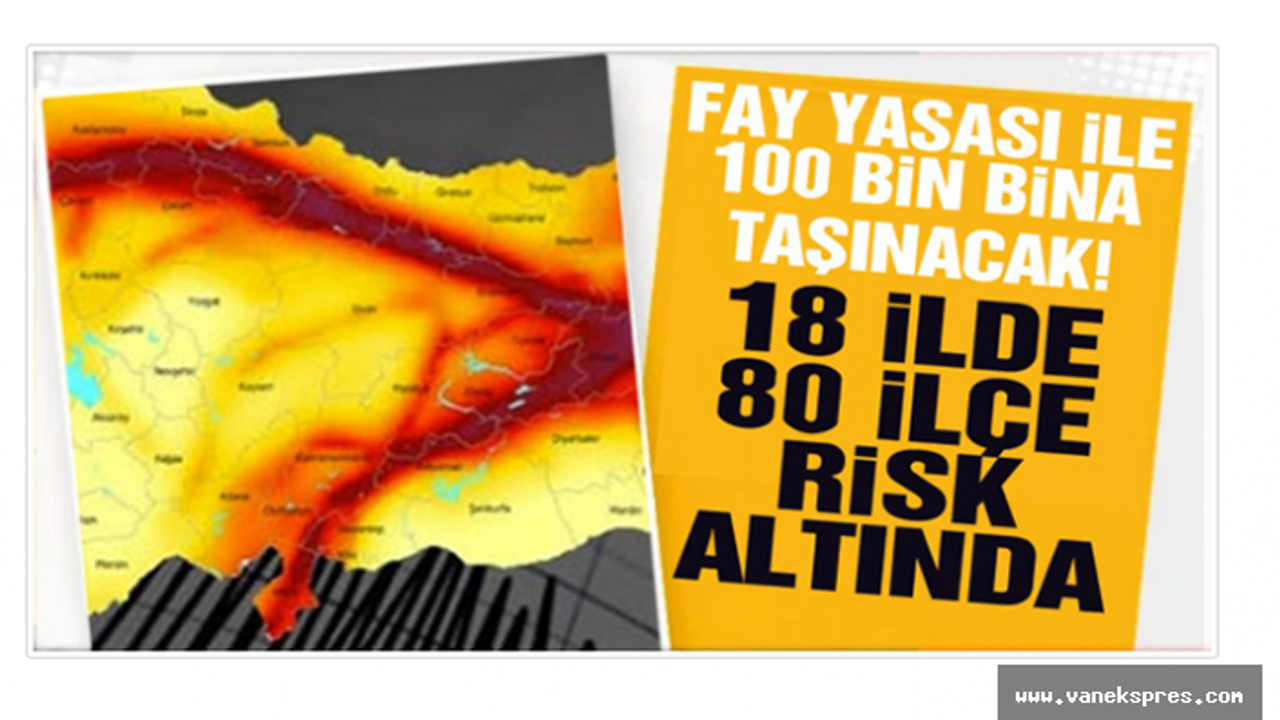 Hakkari ve 17 ilde 100 bin bina taşınacak