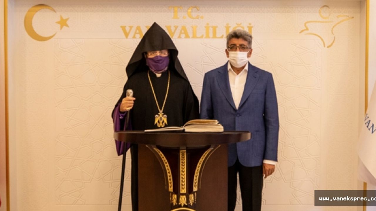 Ermeni Patriği Maşalyan Vali Bilmez'i Ziyaret Etti