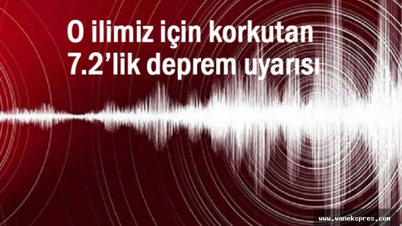 O il için korkutan deprem uyarısı