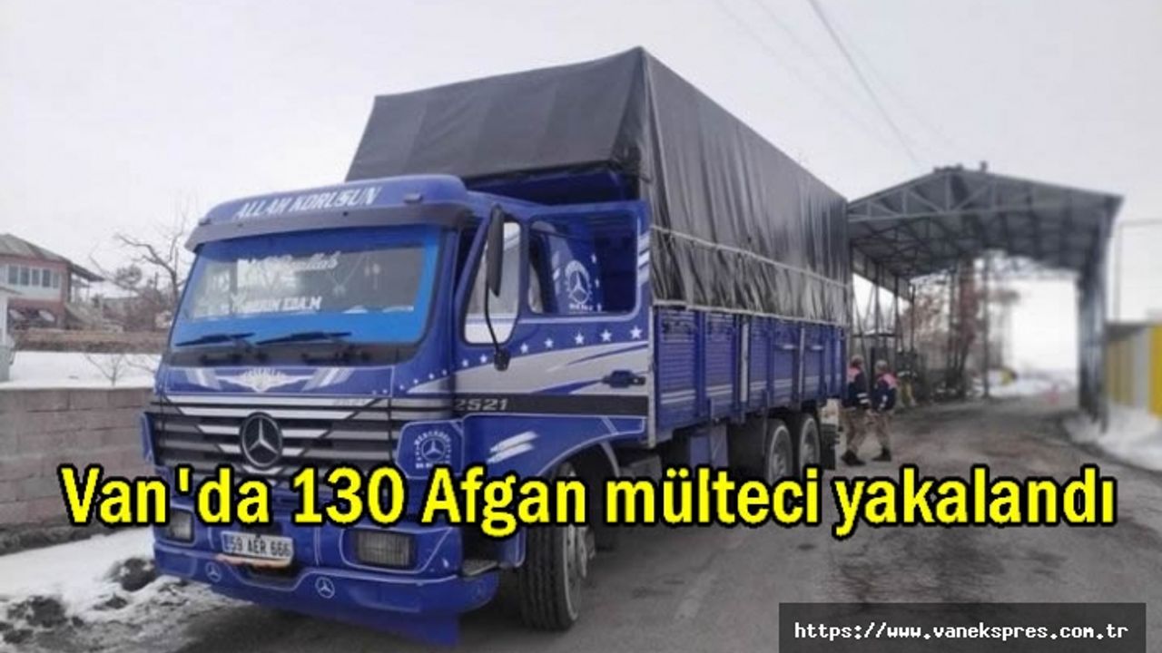 Van'da 130 Afgan mülteci yakalandı