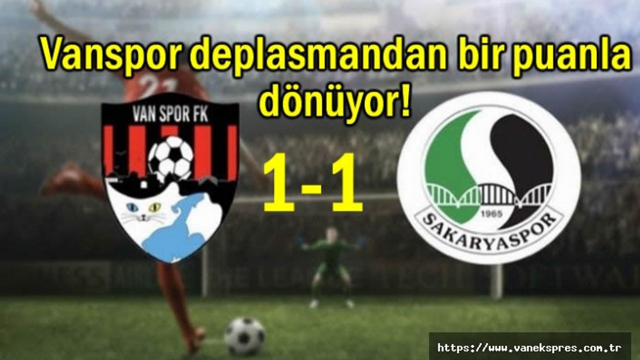 Vanspor deplasmandan bir puanla dönüyor!