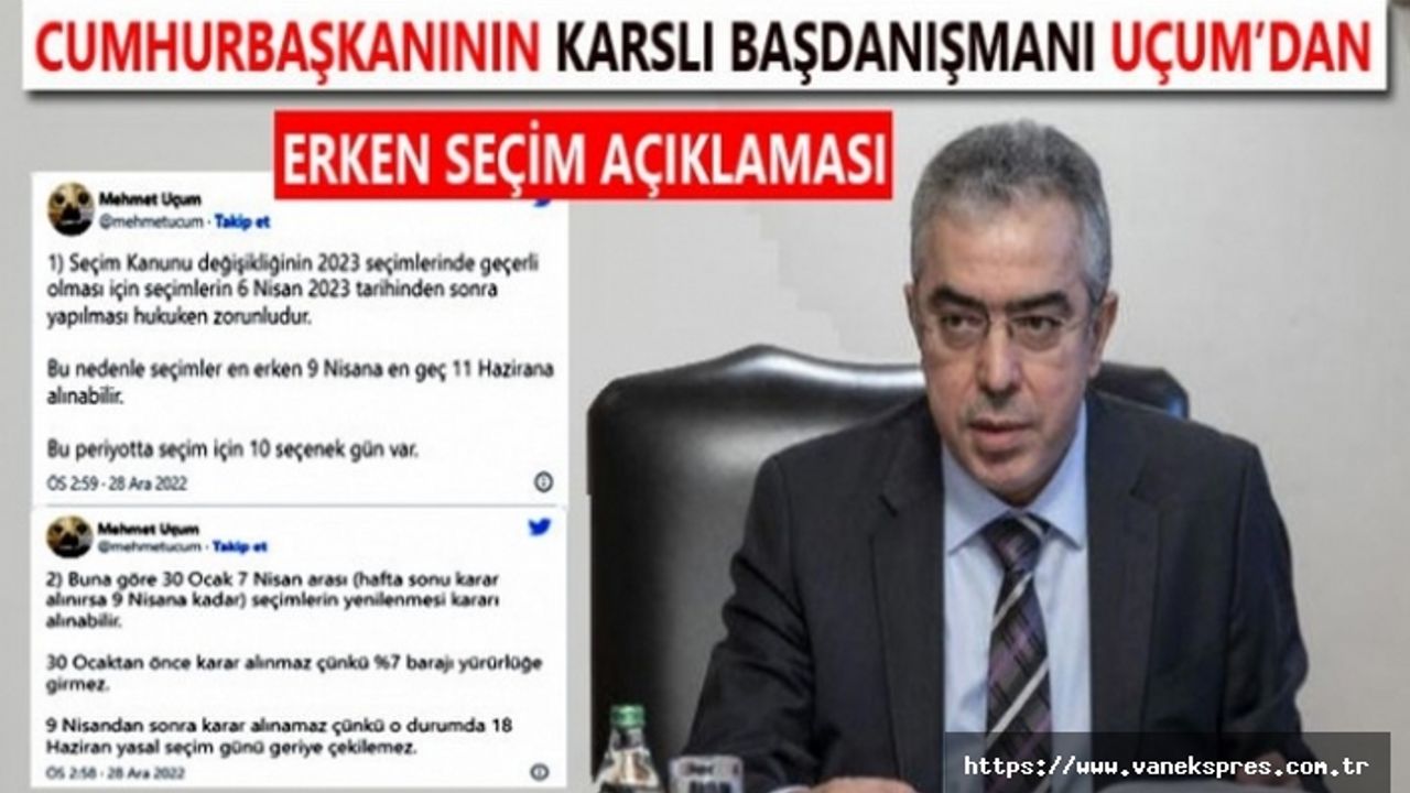 Erdoğan’ın başdanışmanı, erken seçim için olasılıkları sıraladı