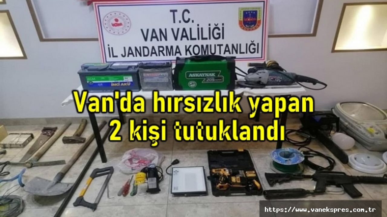 Van'da hırsızlık yapan 2 kişi tutuklandı