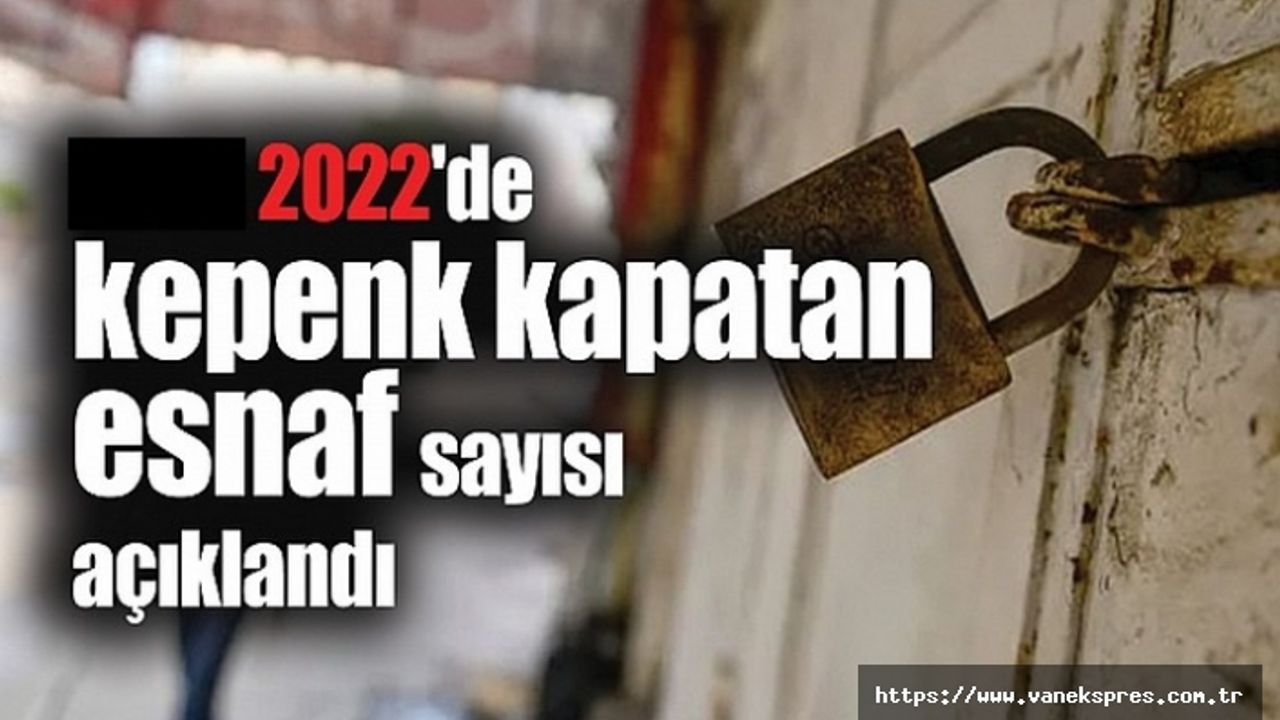 2022 Yılında 125 bin esnaf iflas etti