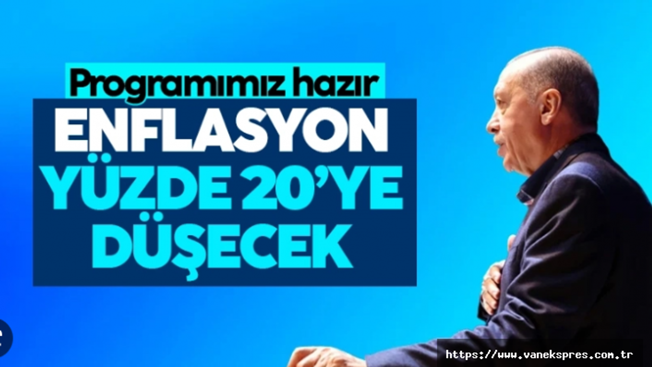 Cumhurbaşkanı Erdoğan: Enflasyon yüzde 20'ye düşecek
