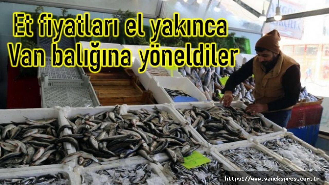 Et fiyatları el yakınca Van balığına yöneldiler