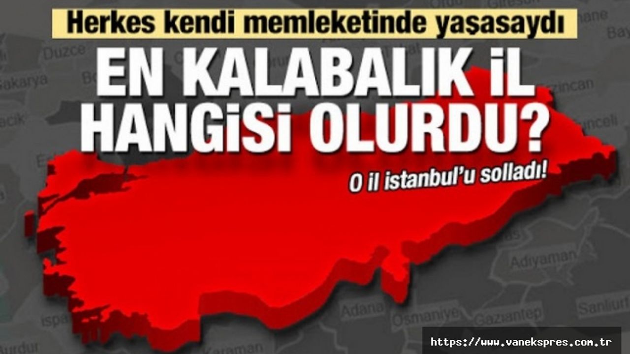 Herkes kendi memleketinde yaşasaydı en kalabalık il hangisi olurdu?
