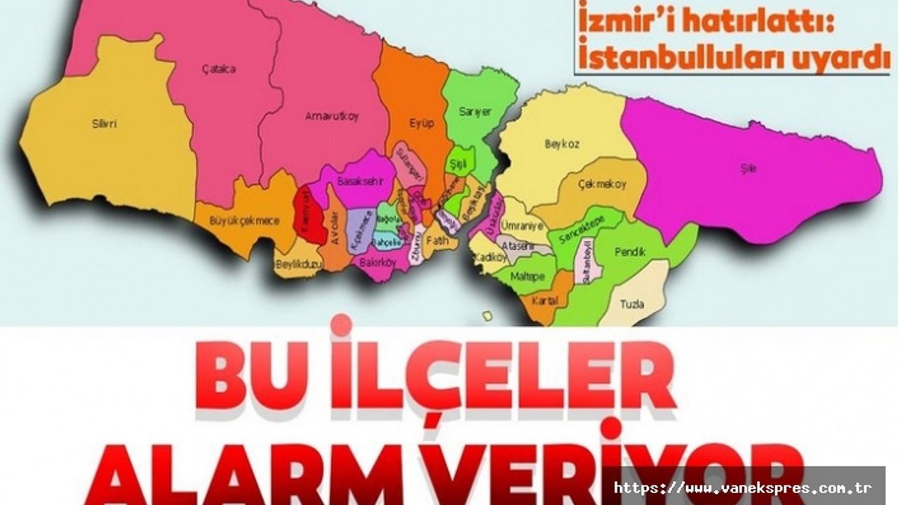 İstanbul’da deprem için en riskli ilçeleri sıraladı