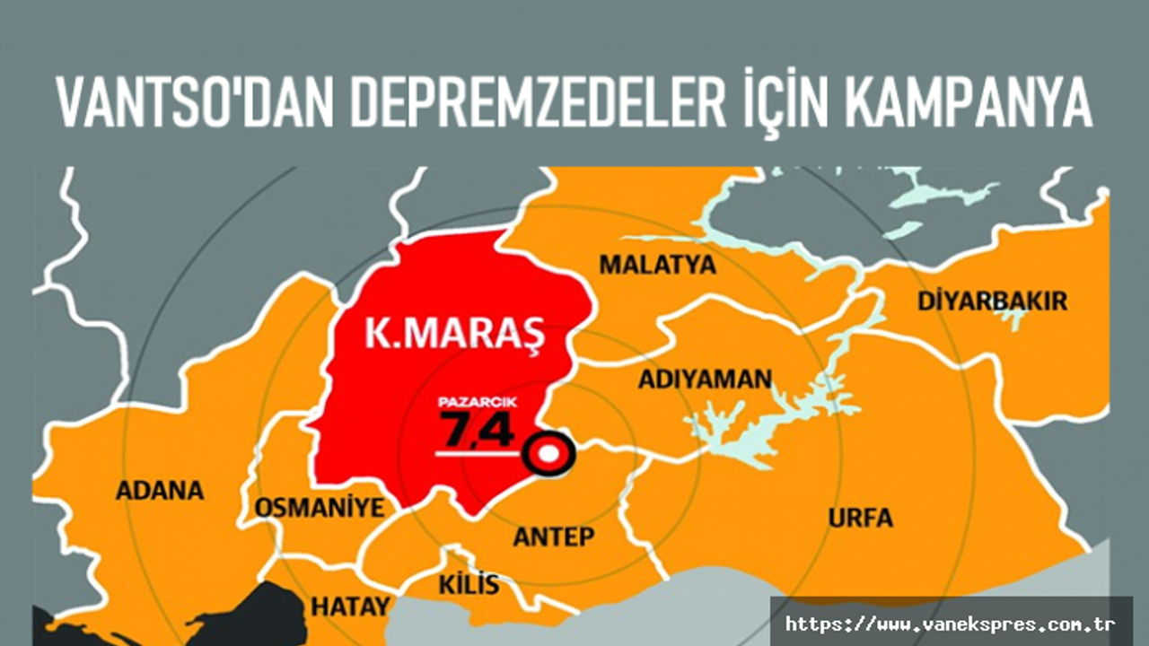 Van TSO'dan depremzedeler için yardım kampanyası