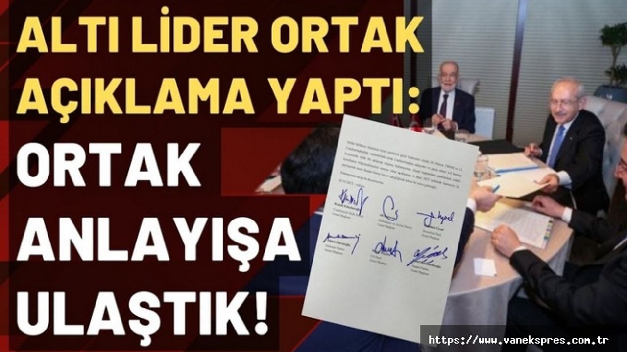 Millet İttifakı: Cumhurbaşkanı adayımız konusunda ortak bir anlayışa ulaştık