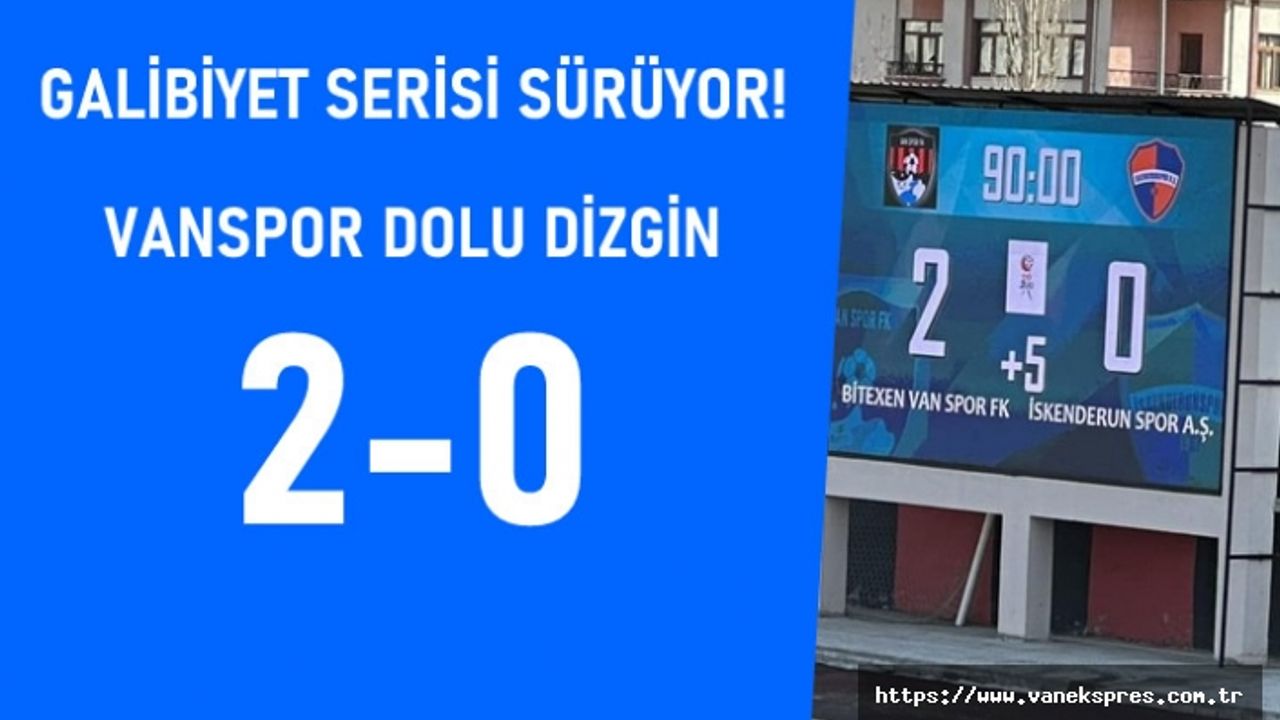 Vanspor Dolu Dizgin: 2-0