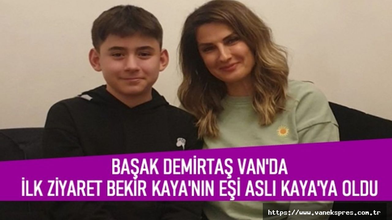 Demirtaş Van'da Bekir Kaya'nın eşi Aslı Kaya'yı ziyaret etti