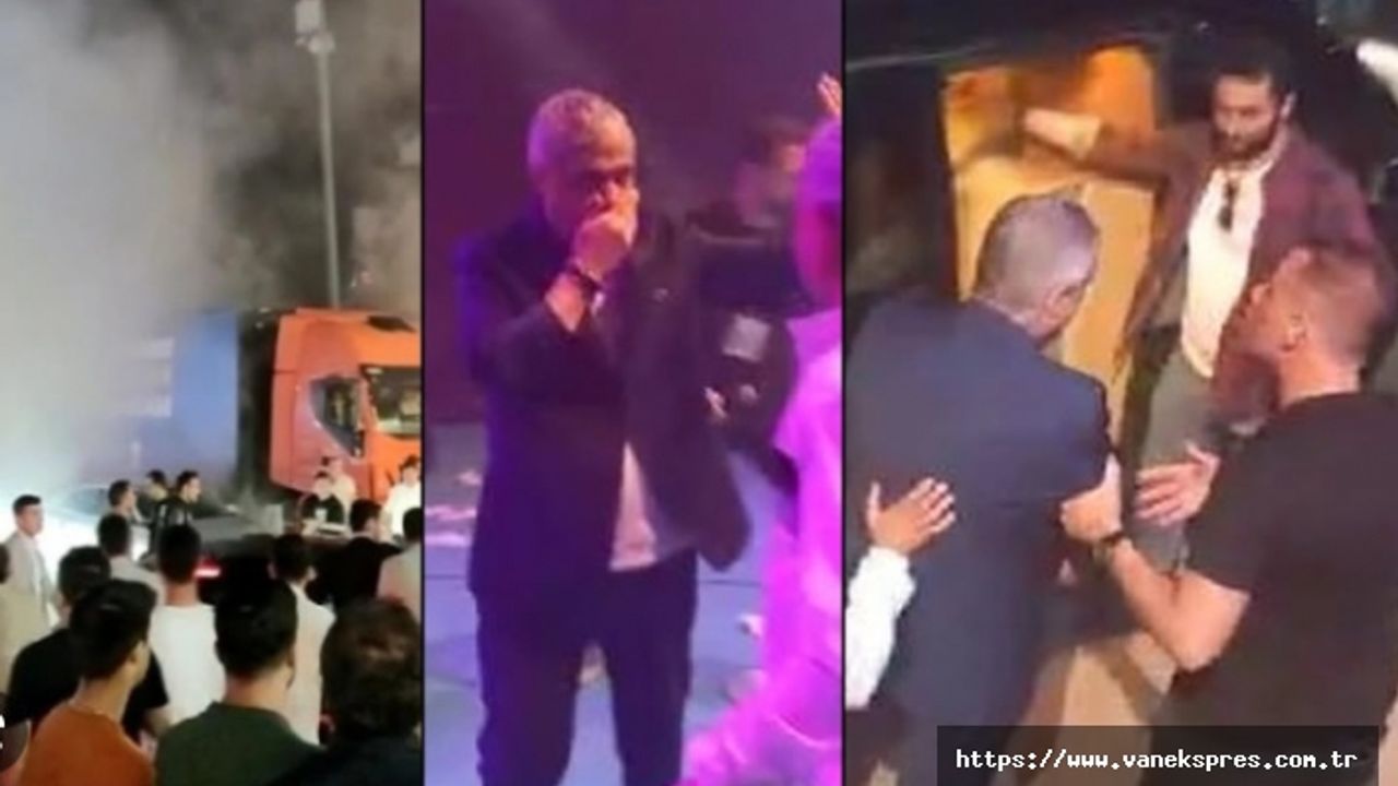 AK Parti konserinde yangın, Bakan Nebati alandan uzaklaştırıldı