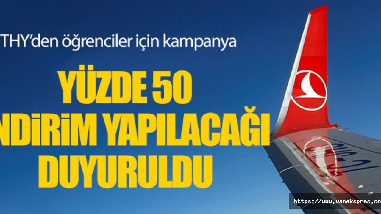 THY'den yeni kampanya! yüzde 50 indirim
