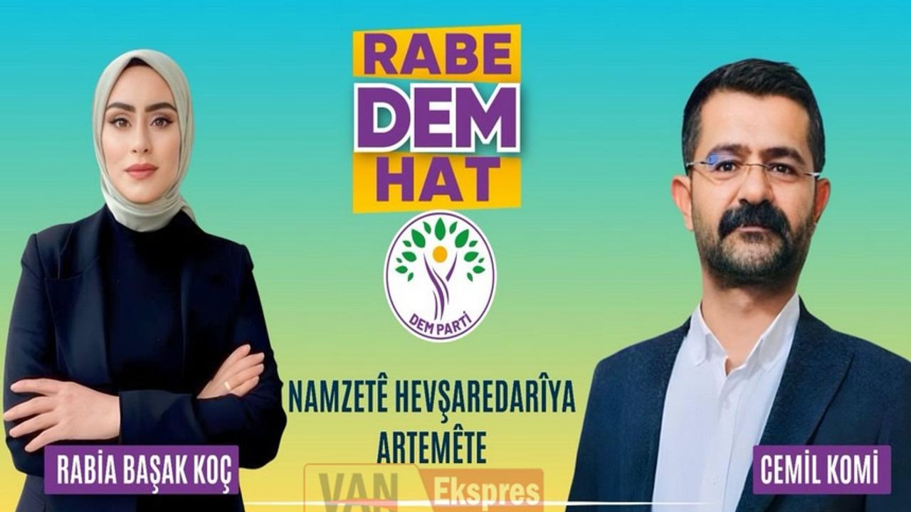 DEM Parti Edremit Belediye Eş Başkan Adayları Rabia Başak Koç ve Cemil Komi kimdir?
