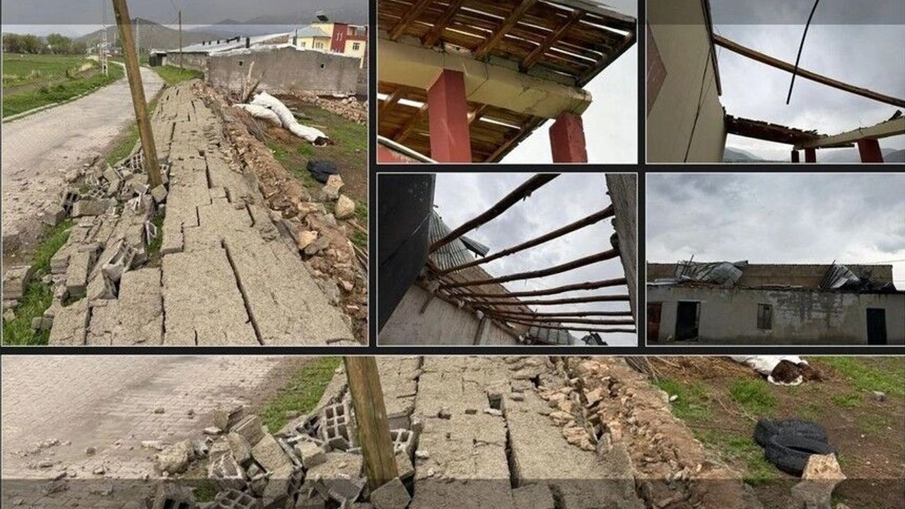 Van’da sağanak yağış ve rüzgar hayatı felç etti