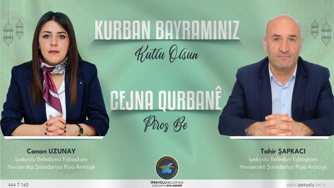 İpekyolu Belediye Eş Başkanlarından Kurban Bayramı Mesajı