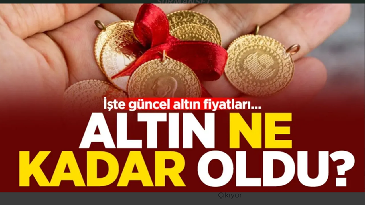 Altın düşüşte!  Son 3 ayın en düşük seviyesi