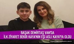 Demirtaş Van'da Bekir Kaya'nın eşi Aslı Kaya'yı ziyaret etti