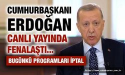 Erdoğan canlı yayında fenalaştı