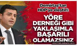Demirtaş'tan HDP'ye: Yöre derneği gibi yaklaşımla başarılı olamazsınız