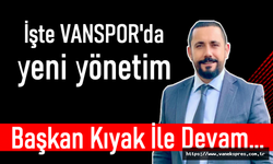 İşte Vanspor'da yeni yönetim