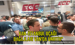 Van-İstanbul Anadolu Jet yolcuları getirdi, bagajları unuttu!