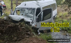 Minibüs şarampole yuvarlandı: 4 ölü, 10 yaralı