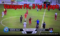 Vanspor FK, 3'te 3 yaptı