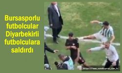 Bursasporlu futbolcular Diyarbekirli futbolculara saldırdı
