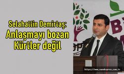 Selahattin Demirtaş: Anlaşmayı bozan Kürtler değil