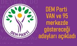 DEM Parti Van ve 95 merkezdeki adaylarını açıkladı