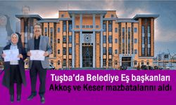 Tuşba’da belediye eş başkanları mazbatalarını aldı